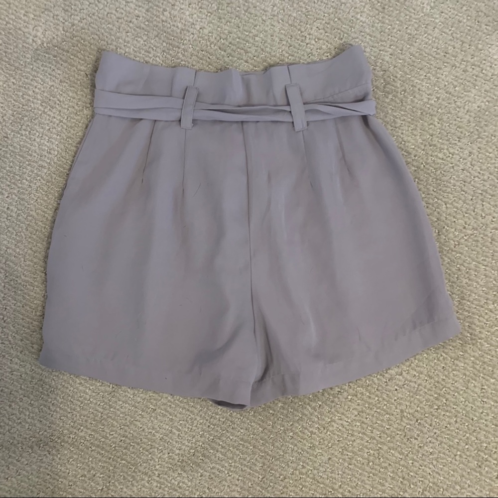 Light Gray Paperbag Shorts! - Picture 2 of 2